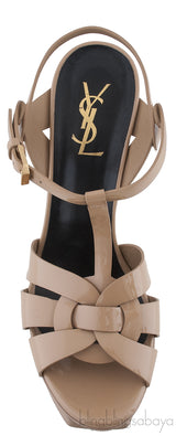 Tribute Nude Patent Heels