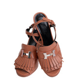 Hermes Alesia H Logo Sandals 37