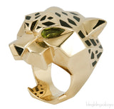 Yellow Gold Panthere Head Ring