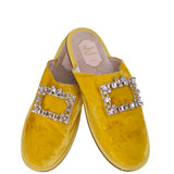 Roger Vivier Hotel Vivier Strass Velvet Slippers
