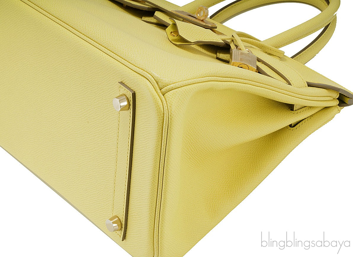 Birkin 30 Epsom Soufre