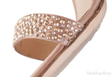 Glam Nude Crystal Sandals