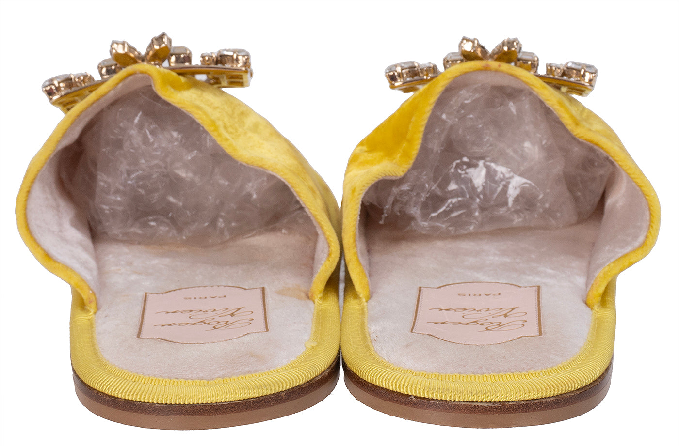 Roger Vivier Hotel Vivier Strass Velvet Slippers