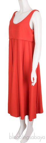 Silk Sleeveless Midi Dress