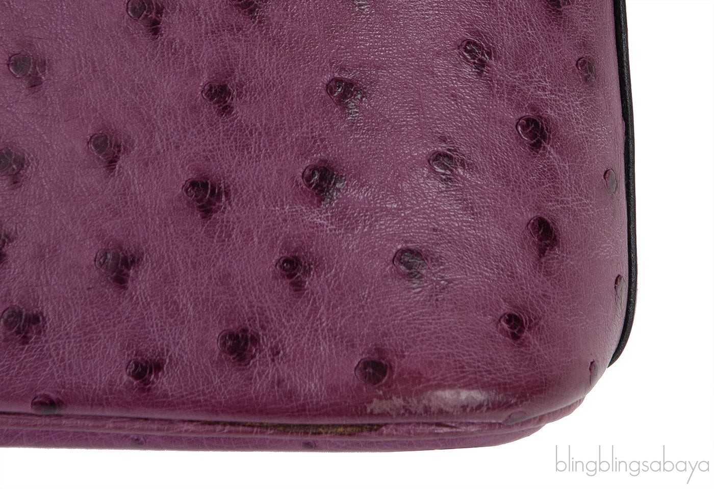 Bolide 27 Purple Ostrich Bag PHW