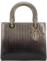 Lady Dior Gold Ebony Graded Metallic Bag