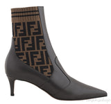 Rockoko Logo-Jacquard Ankle Boots