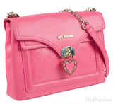 Pink Flap Shoulder Bag