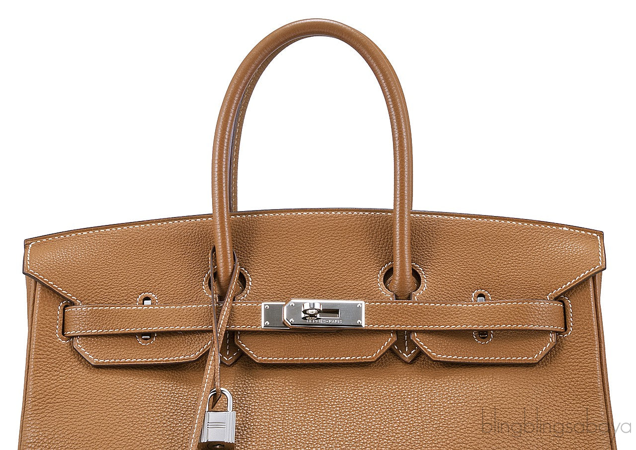 Birkin 35 Gold Togo PHW