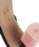 Loewe Black Strappy Nail Polish Leather Sandals