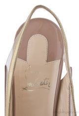 Nude Colorblock Bow Slingback