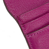 Hermes Bearn Rose Tyrien Crocodile Wallet