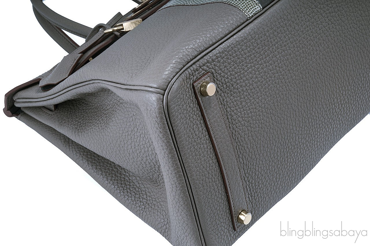 Birkin 35 Club Tri-Color Etain