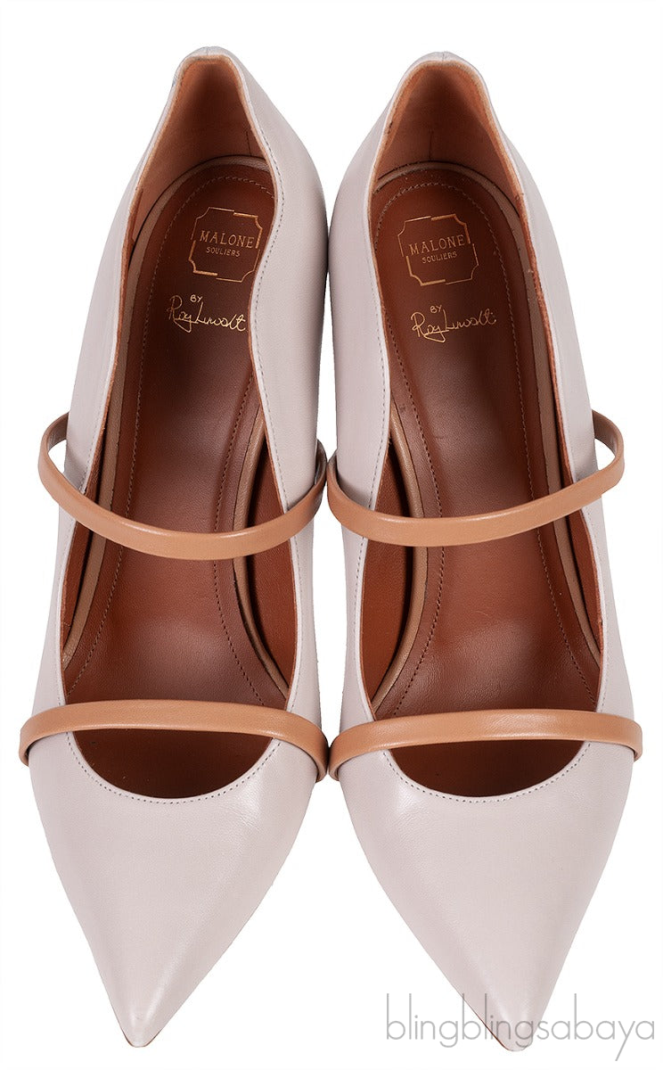 Maureen 100 Beige Grey & Brown Heels