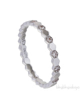 Bee My Love White Gold Diamond Ring