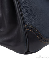 Hermès Birkin 35 Ghillies Noir Veau Evercolor Denim Fonce