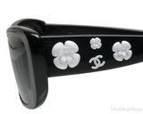 5186 Black Camellia Flower Sunglasses