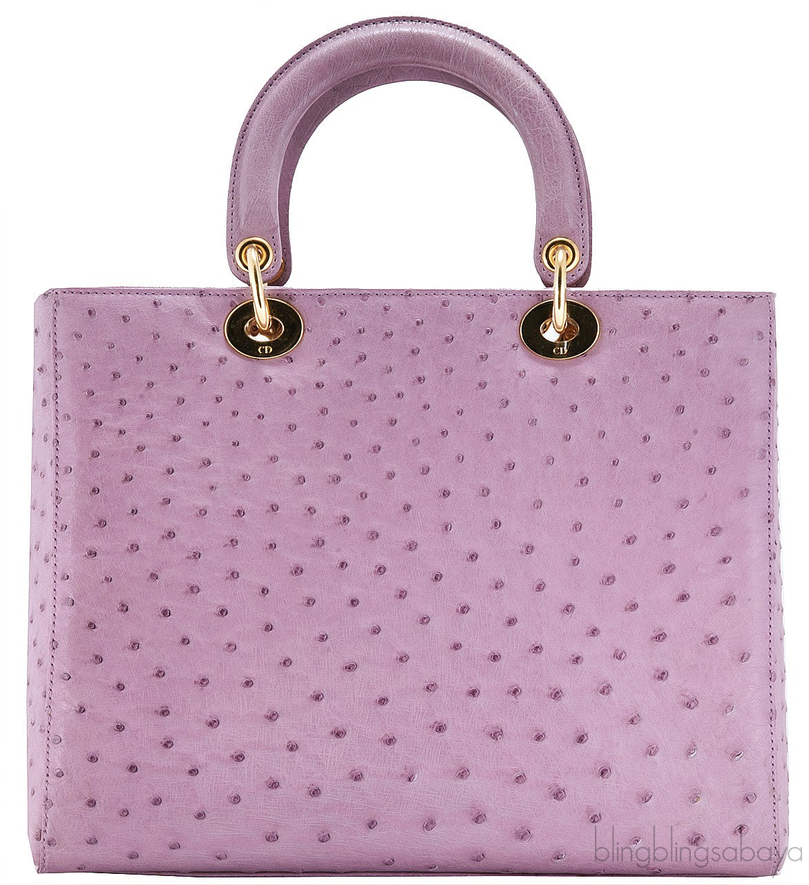 Lady Dior Parme Rose Ostrich L.Ed