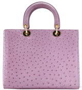 Lady Dior Parme Rose Ostrich L.Ed