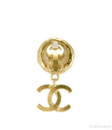 Faux Pearl CC Earrings