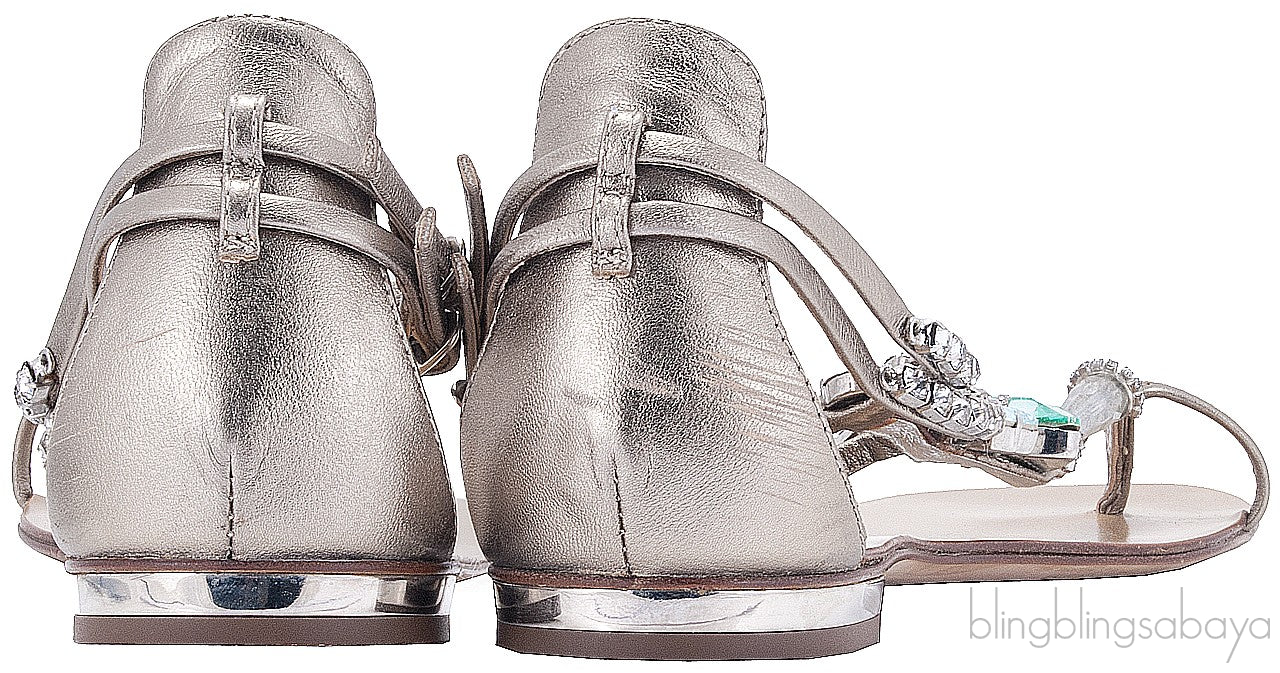 Crystal Flat Sandals
