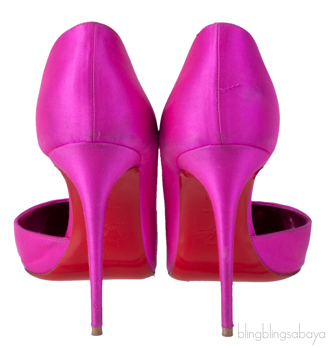 Fuchsia Satin Iriza Heels
