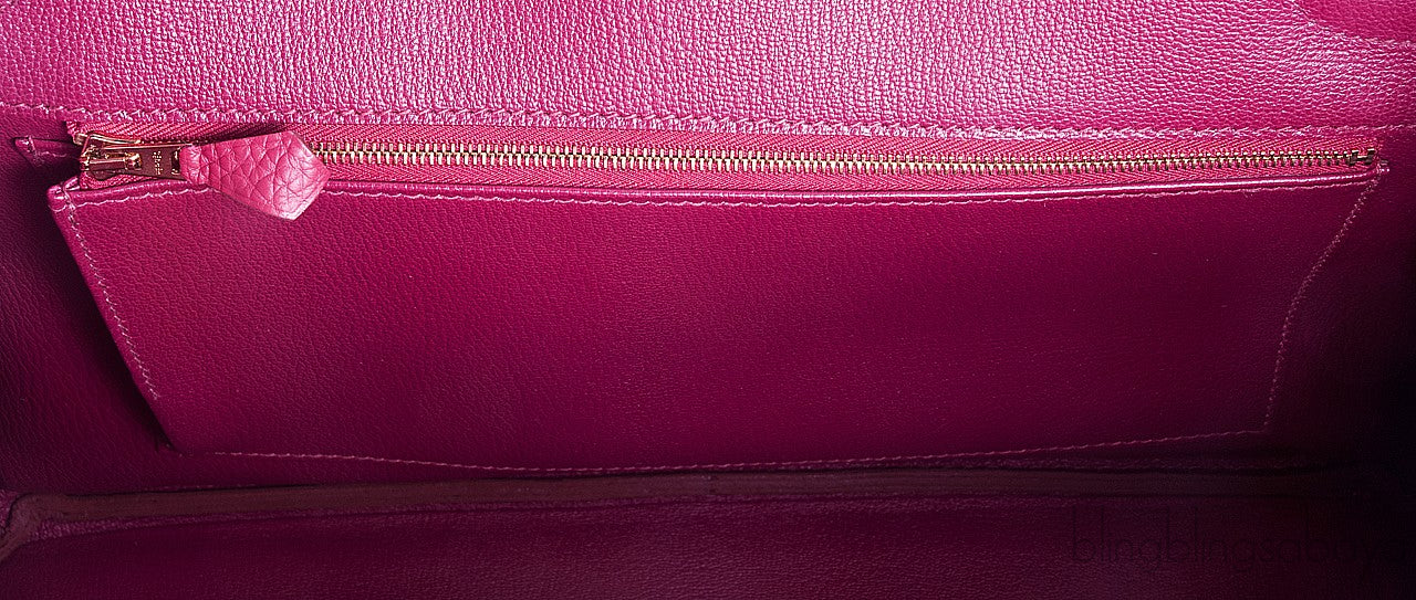 Birkin 35 Rubis Togo GHW
