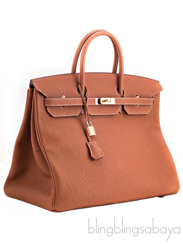 Birkin 40 Gold Taurillon Clem