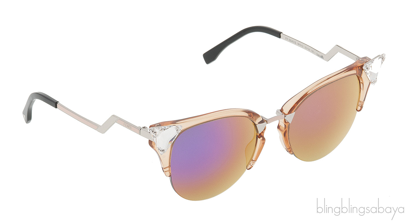 Fendi FF0041/s Peach Cat Eye Sunglasses