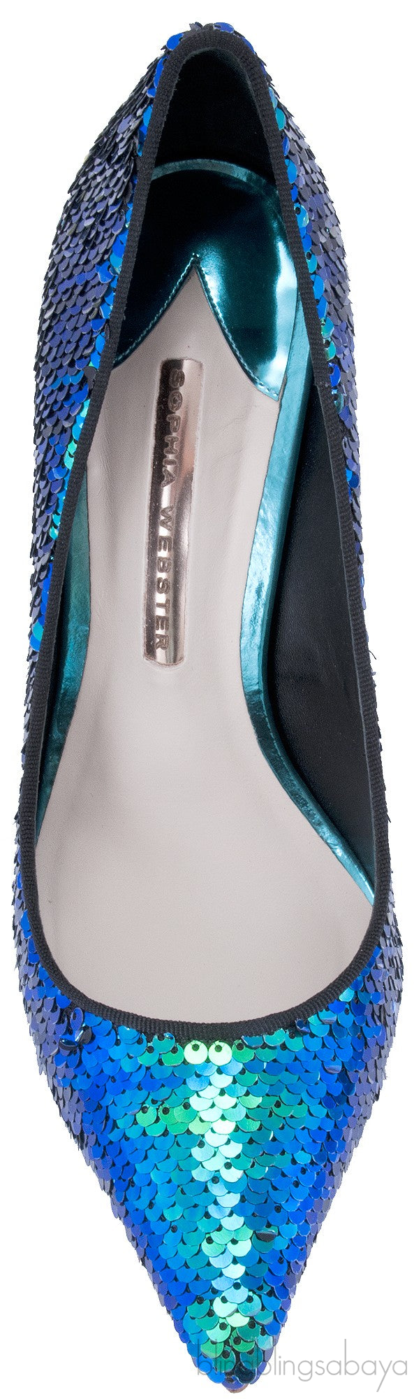 Blue Coco Sequined Pump