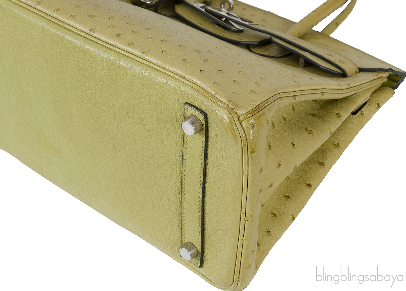 Birkin 30 Vert Anis Ostrich PHW