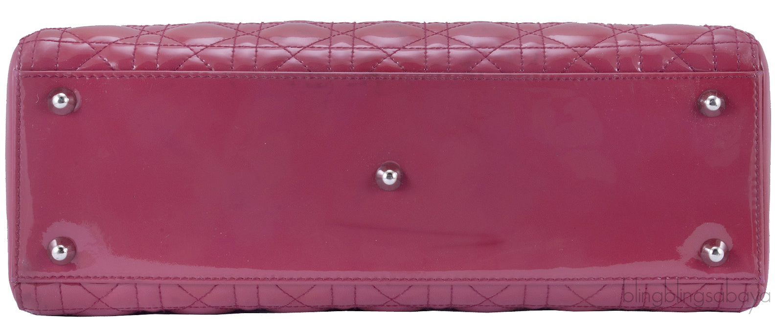 Patent Pinkish Red Lady Dior