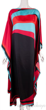Red Printed Kaftan Dress