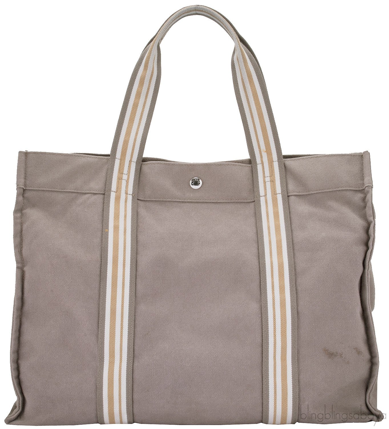 Brown Cotton Canvas Tote