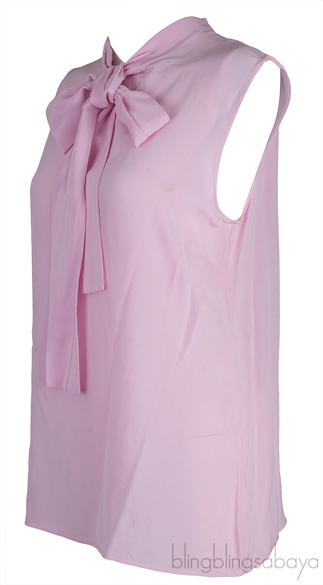 Pink Sleeveless Blouse
