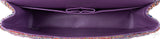 Chanel Purple Multicolor Tweed Medium Double Flap Bag
