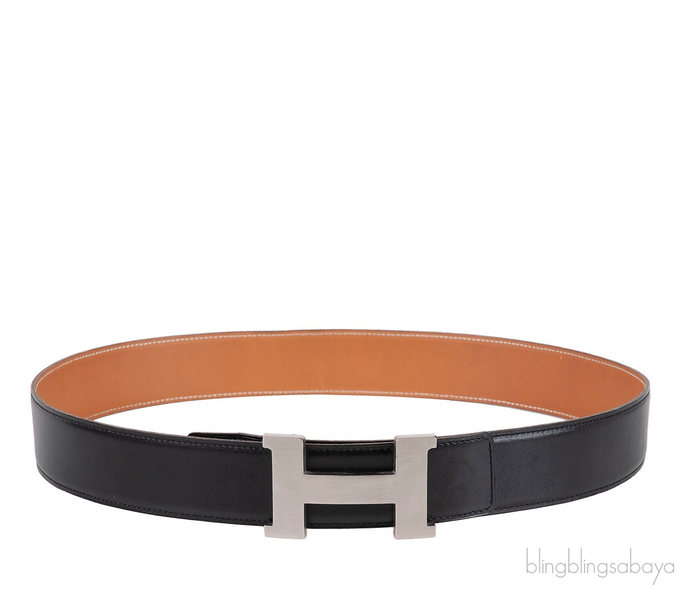 Black \"H\" Reversible 42mm Belt