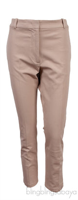Beige Elastic Trouser