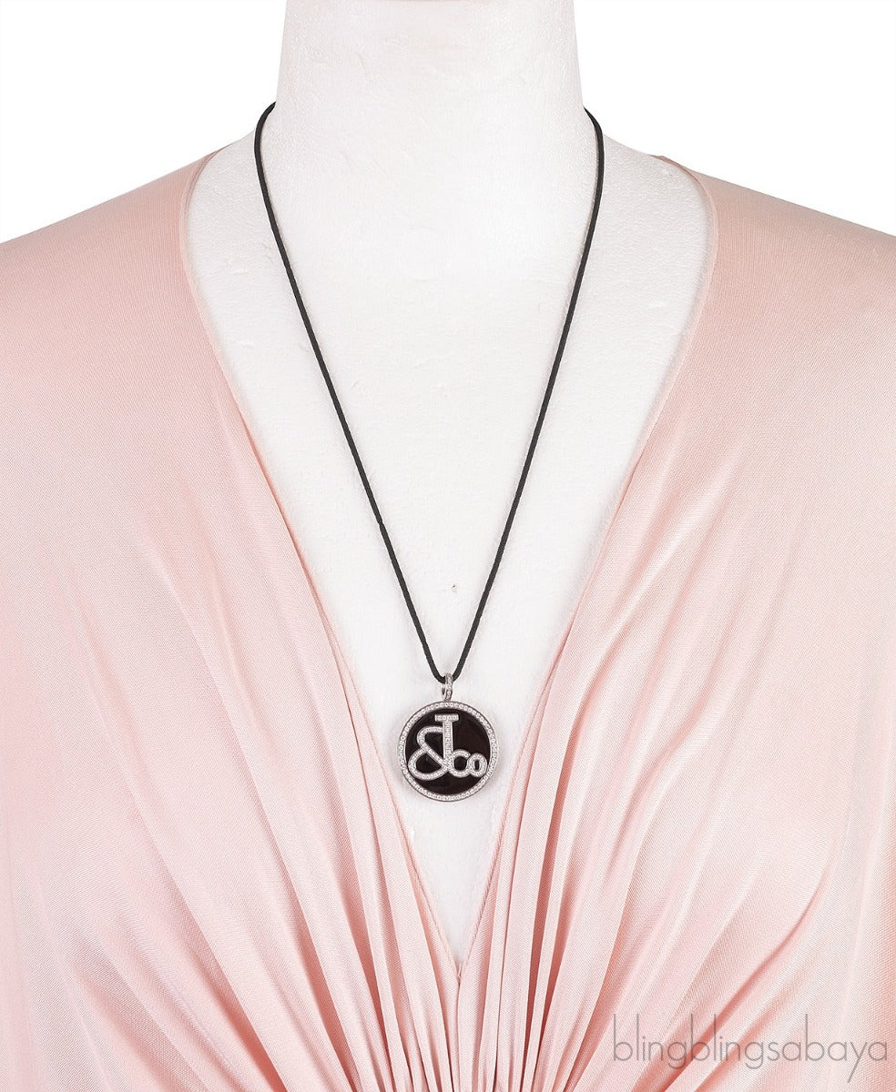 Diamond Signature Pendant Necklace