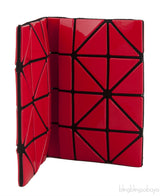 Red Geometric Card Holder