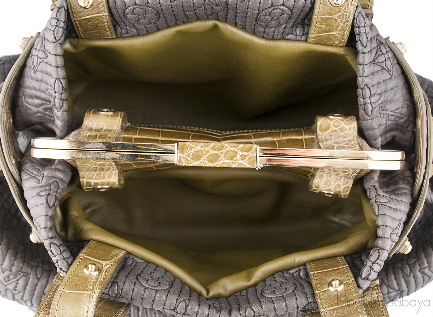 Louis Vuitton Monogram Motard Alligator Biker Bag