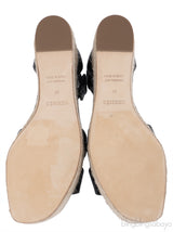 Hermes Black Elda Espadrille in Calfskin