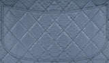 Gray Python Jumbo Double Flap Bag GHW