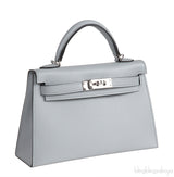 Kelly 20 Mini Sellier Blue Glacier Epsom PHW