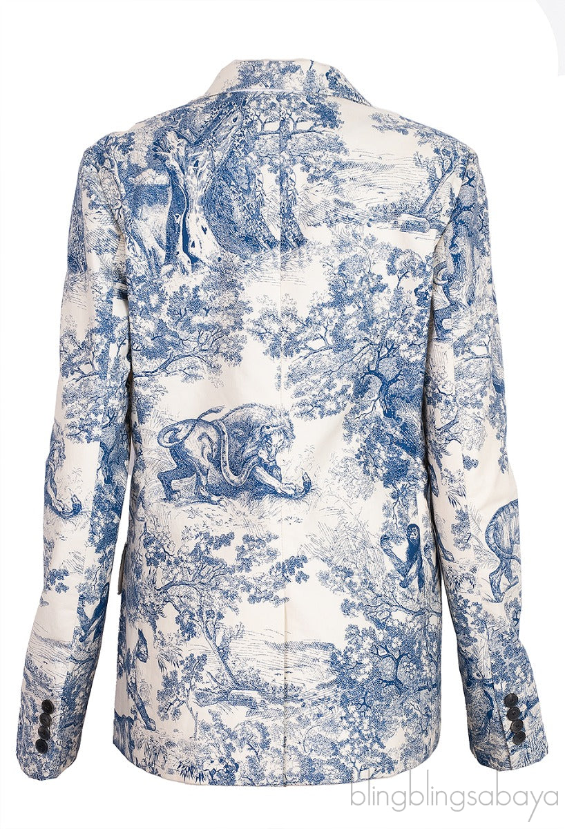 Blue Toile De Jouy Dior Blazer