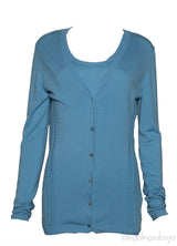 Blue Sleeveless Top & Cardigan