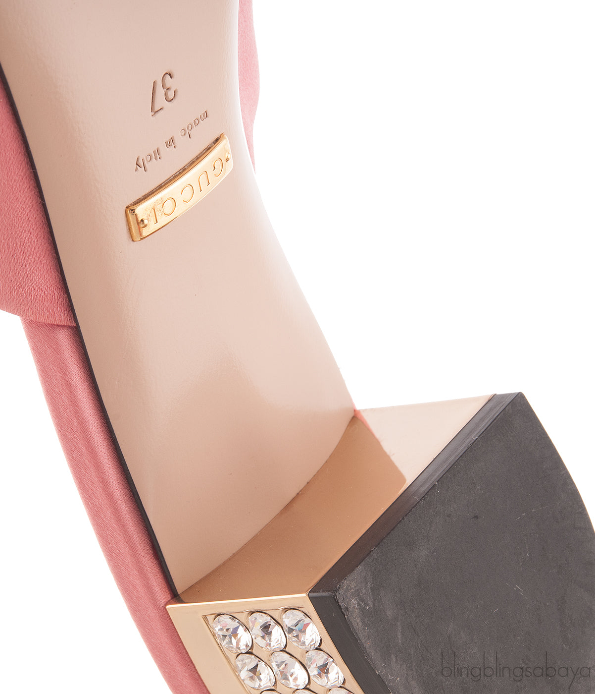 Pink Bow Crystal Vamp Mule