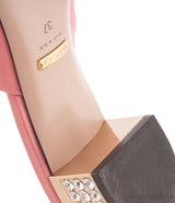 Pink Bow Crystal Vamp Mule