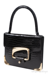 Stephane Rolland Talitha Black Crocodile Bag