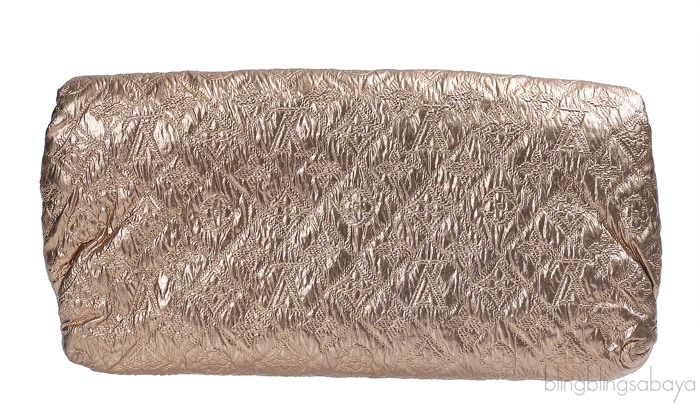 Louis Vuitton Monogram Lame Limelight Clutch